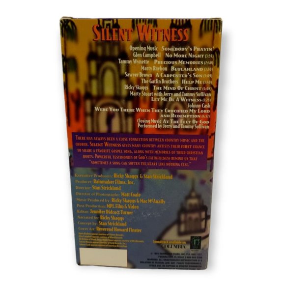 Silent Witness: A Tribute to Country's Gospel Legacy Vol. 1 VHS, 1994 Religion - Picture 3 of 5